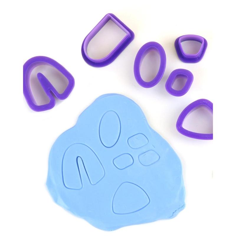 40Pcs Clay Jewelry Making Set with 5 Color Soft Clay, Sculpting Modelling Tool Clay Cutter, Earring Hooks for Artist Kid