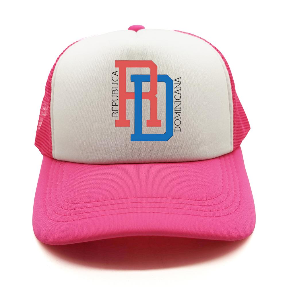 Dominikanische Republik RD Flagge Stolz Dominikanische Trucker-Kappe Sommer Netz Baseballkappe FeUnisex Unisex Retro Papa Geschenk Kappen