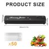 Vacuum Sealer Machine One-touch Automatic Food Vacuum Sealer Machine with 10 Vacuum Sealer Bags for Food