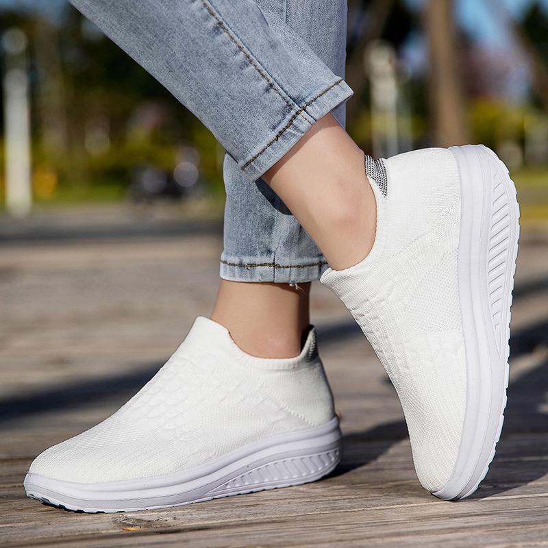 Fashion Fashion Sneakers Women's Mesh Summer Thick Bottom Casual Walking Outdoor Lightweight Breathable Platform Loafers Hot Selling