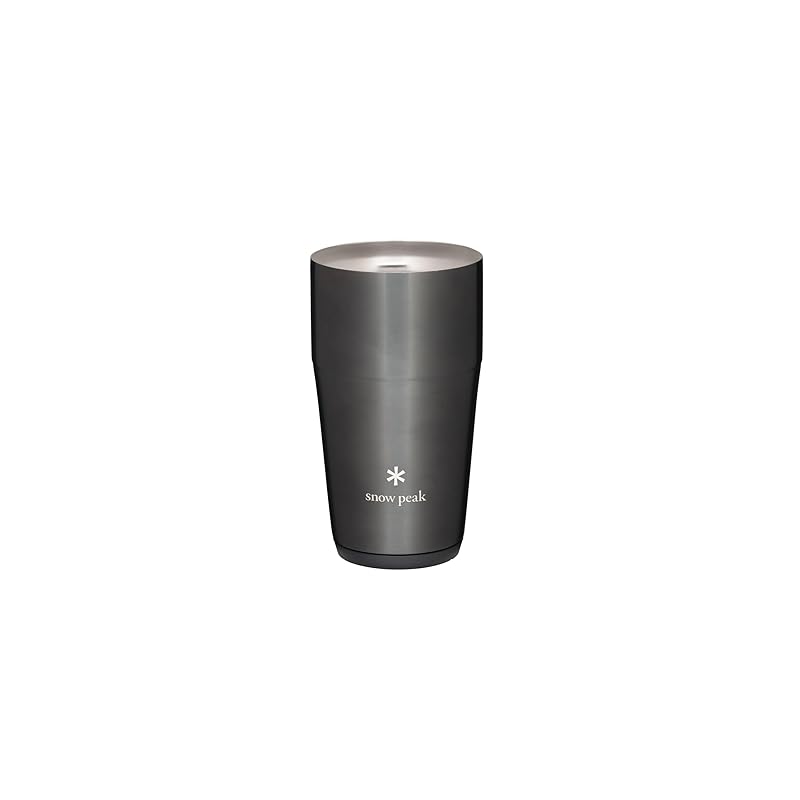 Snow Peak Thermo Tumbler 470 Luster Black, Camping, Outdoor, Vacuum Insulated, Keeps Drinks Cold and Hot, Limited Edition Color