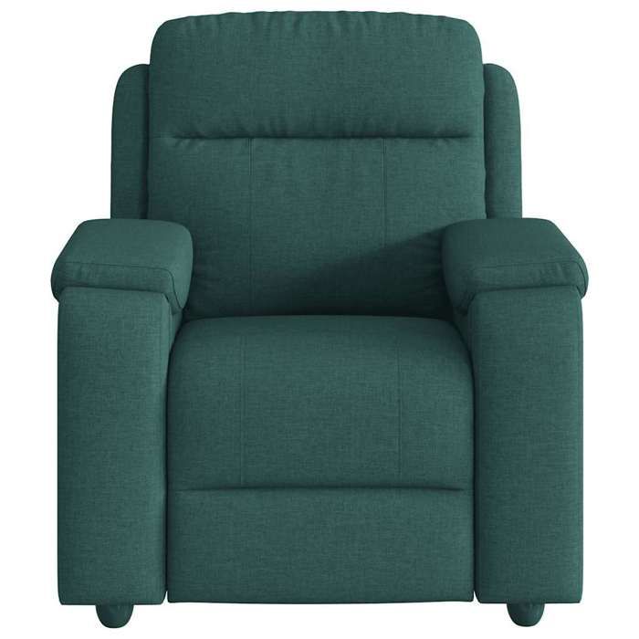 VidaXL Reclining Massage Chair Dark Green Fabric, Massage Chair, Armchair, Sofa Armchair, Office Chair 4015696