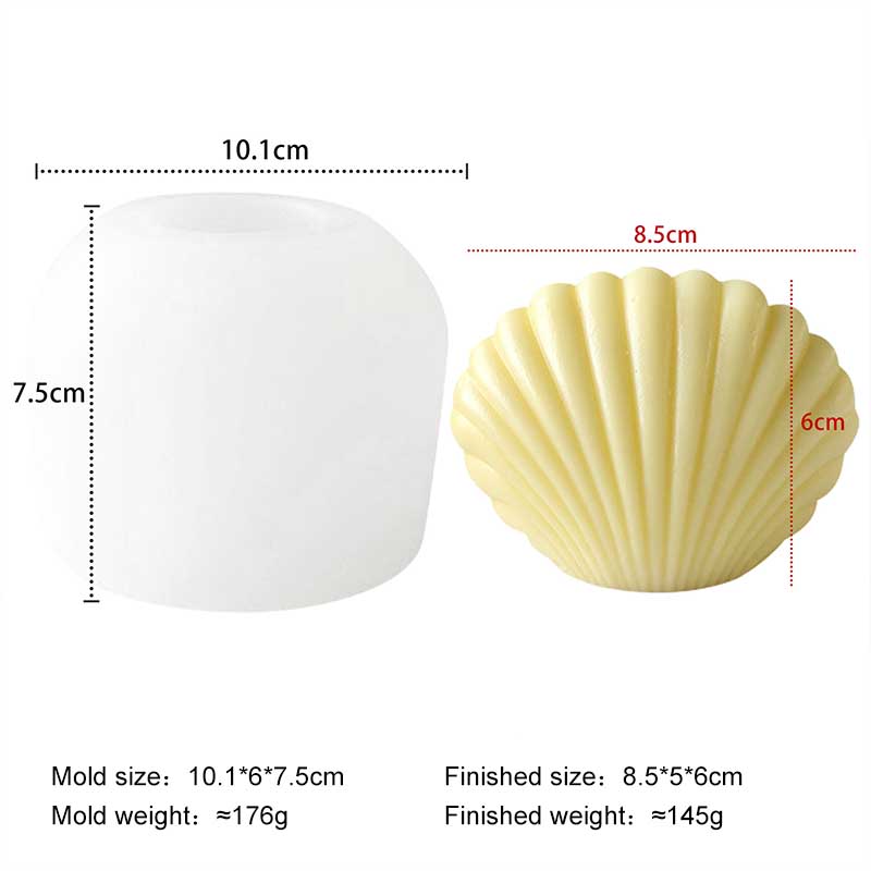 Ocean Series Shell Conch Starfish Silicone Mold DIY Aroma Gypsum Epoxy Resin Mold Handmade Soap Mould