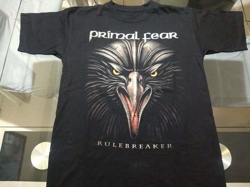 Retro Primal Fear Band Rulebreaker Album Heavy Cotton Black S-5XL T Shirt CM650 XXXL