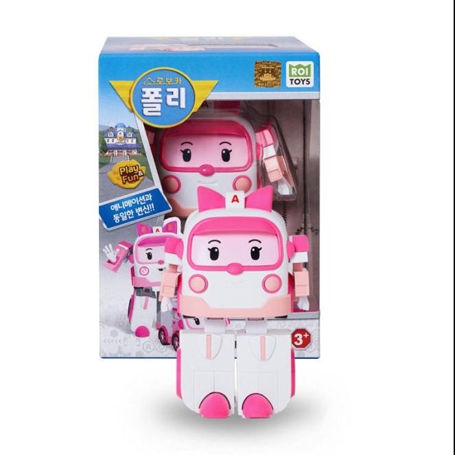 [Robocar Poli] Transformation Robot Deluxe Polly/Poacher/Mark/Helly/Bucky/Keaton/Droney/Sandy (4inch Size) Korean Toys