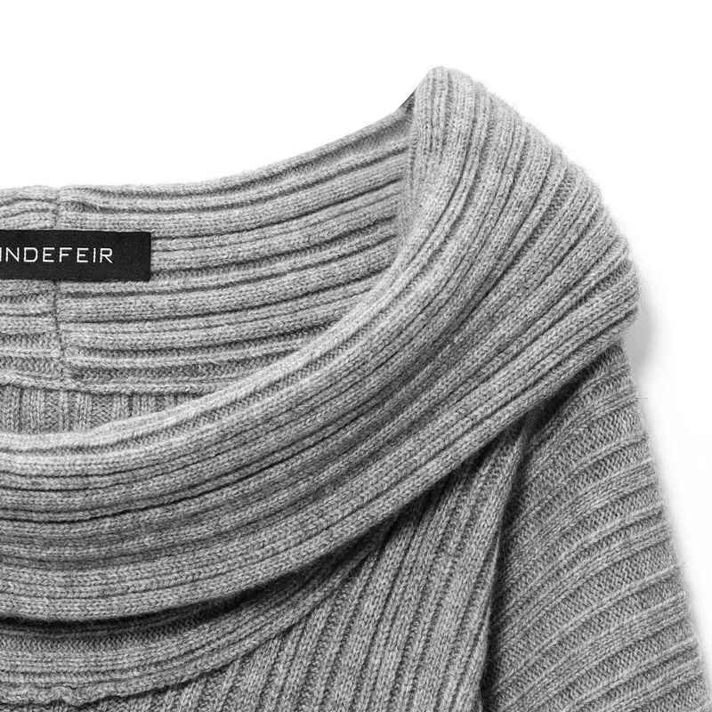 Kaslead New Women clothes Western Style Fashion Lazy off-Shoulder off-Shoulder Knit Sweater