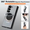 Oatsbasf für Samsung Galaxy Z Fold 6 5 Handyhülle Metall Flip Vollständige Abdeckung Schutzhülle mit 360° Drehung Magsafe Ständer