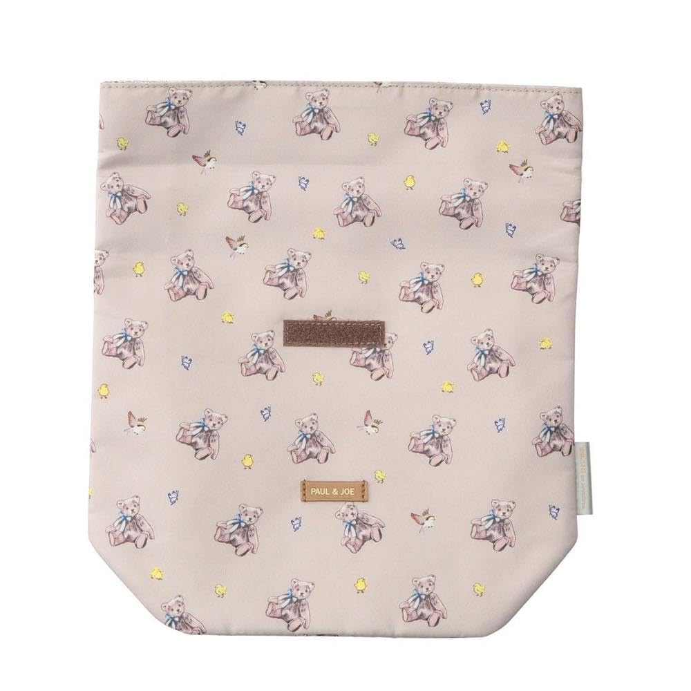 Paul & Joe Break Time Marks Bear Latte Lunch Pouch PAJB-LCP03-BE