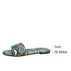Spring And Summer Oriental Aesthetics Fashion Guochao Dark Pattern Satin Cool Slippers Ladies