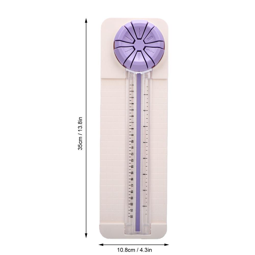 Straight Dotted Curved Paper Cutter ABS Line Cutting Trimmer Portable Paper Cutter  Scrapbooking