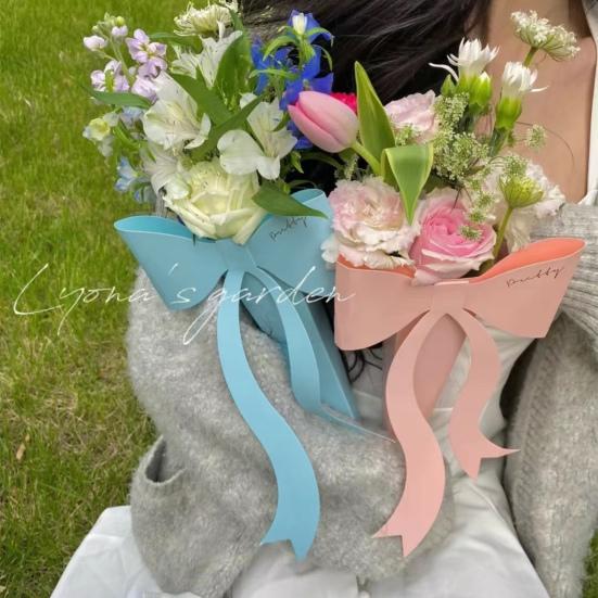 5 buc Cutie Flori Design Fundă Aspect Exquis 5 Culori Buchet Flori Trandafiri Carton pentru Nuntă