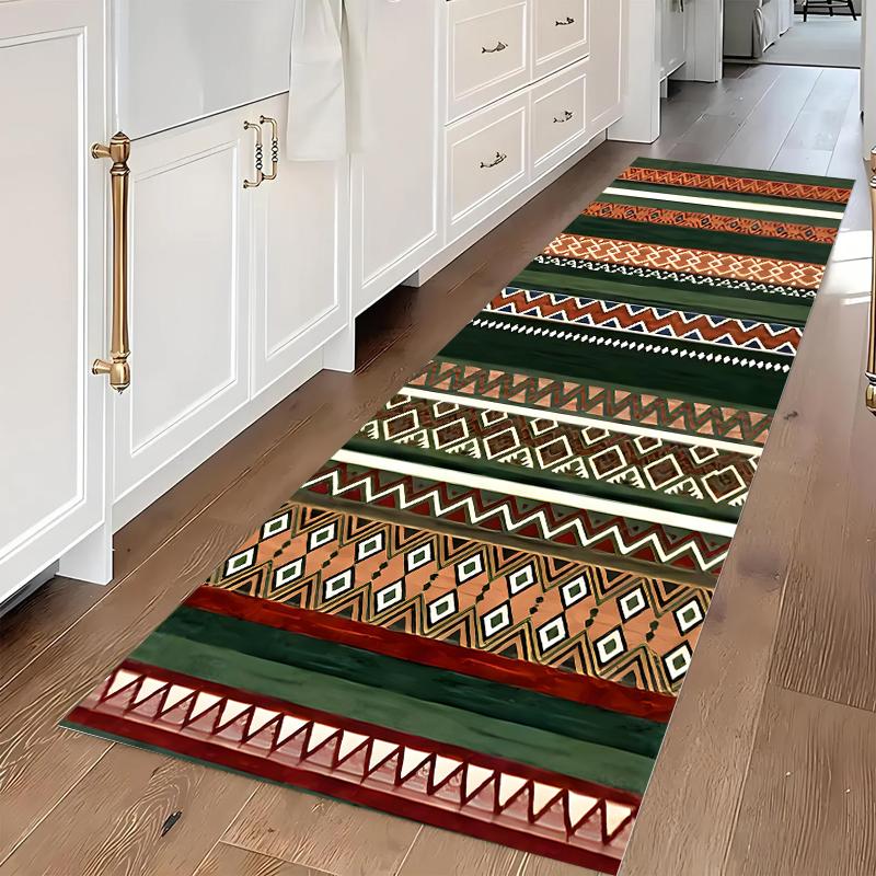 

1 Ethnic Style Moroccan Tribal Style Corridor Floor Mat Anti Slip Home Headboard Carpet Living Room Bedroom Decoration Carpet 50x150CM