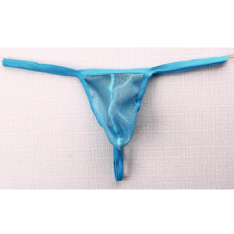 Pánské G-String síť Příze Průhledné spodky Tanga Spodní prádlo Kalhotky Velká velikost T-back