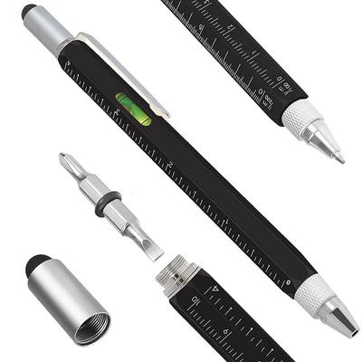 Plastic Spirit Level Screen Touch Capacitive Pen Multi-functional Pen Ballpoint Pen Ruler Gadgets