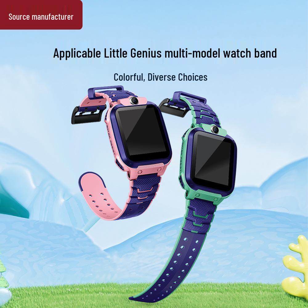 Farbiges Silikon-Uhrenarmband für Xiaotiancai Kinder-Telefonuhrenmodelle: D2, D3, D5, Z1, Z2, Z5, Z6, Z7, Z8, AQ1, CR