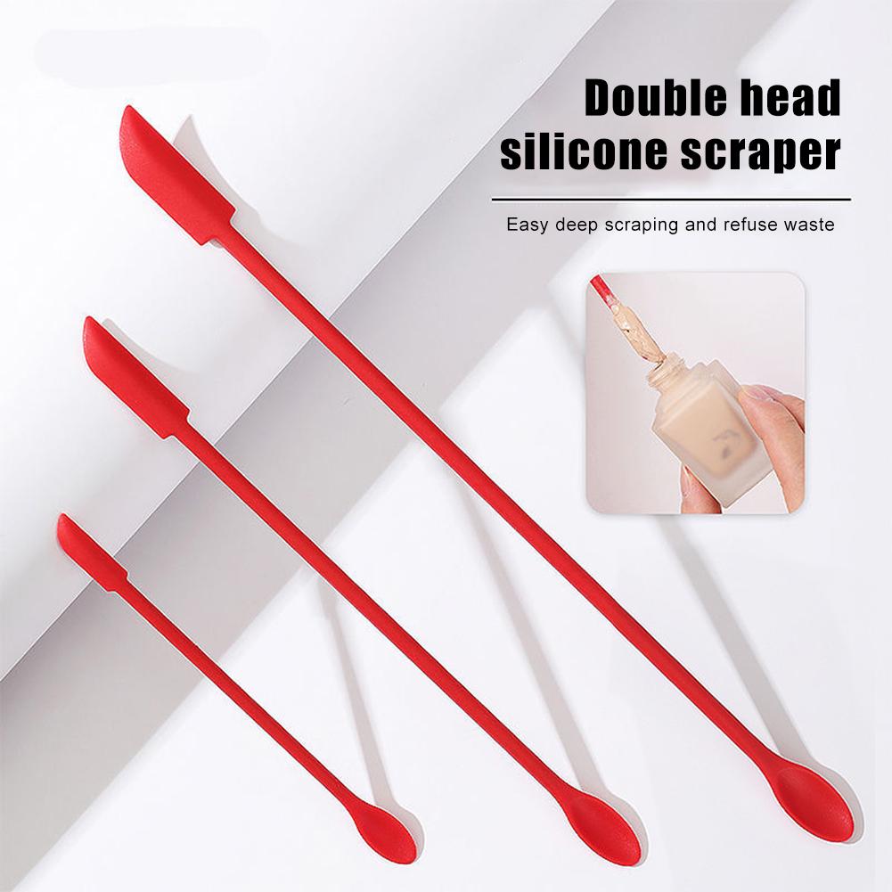 3PCS Mini Silikon Spachtel Reusable Mehrzweck Doppel-Headed Schaber