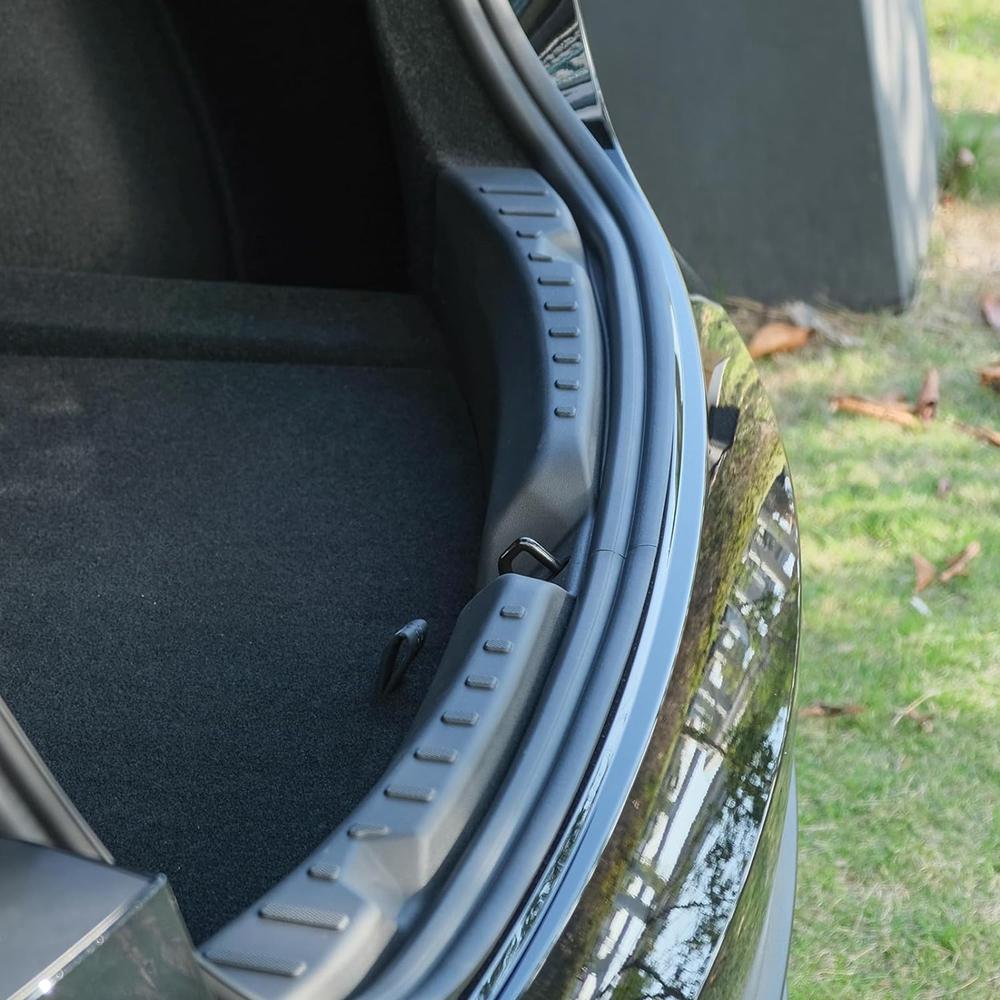 USVOTOV Trunk Sill Protector for Tesla Model 3 highland 2025 2025 Guard Mat Pad Rear Bumper Threshold Cargo Side Cover TPE Strip