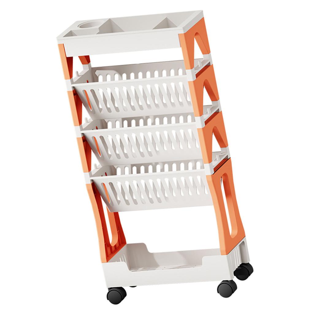 5 Tiers/2 Tiers Storage Organizer Large Capacity Rolling Utility Cart for Home Office Kitchen Bathroom Essential Rack
