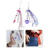 Acrylic Bows Keychain Pendant Multicolor Lace Ribbon Pendant Key Chain Fashionable Decoration for Phones Car Keys Bags
