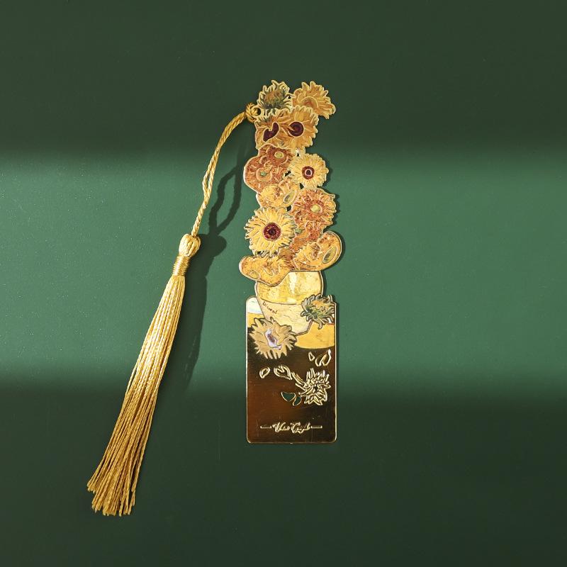 Van Gogh Ölgemälde Metall Lesezeichen - Klassischer Souvenir Clip Geschenk