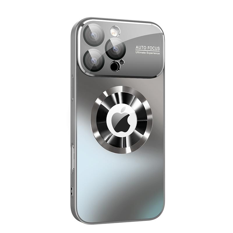 

Чехол для телефона из матового стекла с защитой от отпечатков пальцев, совместимый с MagSafe для iPhone 16, 15, 14, 13, 12, 11, с логотипом, защитный чехол для телефона военного класса с защитой от падений iPhone 16 Pro Max