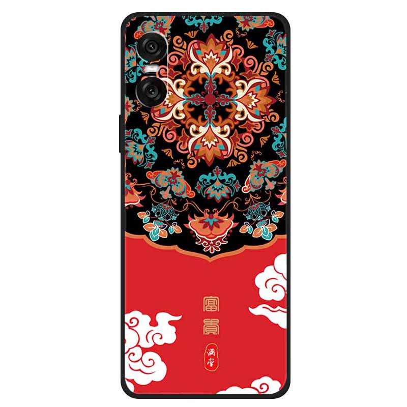 Etui na Sony Xperia 10 VI Unikalny Wzór Drukowany TPU Odporny na Upadki Pokrowiec na Telefon