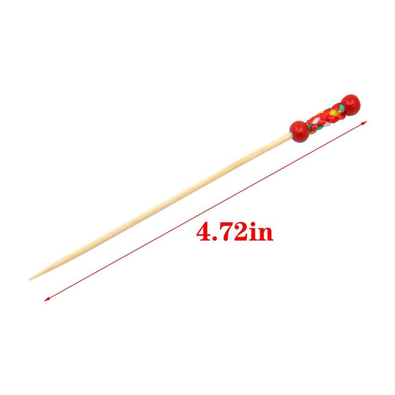 ABWR-600 Stück Bambus-Obstspieße, Holz-Zahnstocher für Party-Tapas-Snacks Sandwich-Canapés Vorspeise Obstspieße BBQ