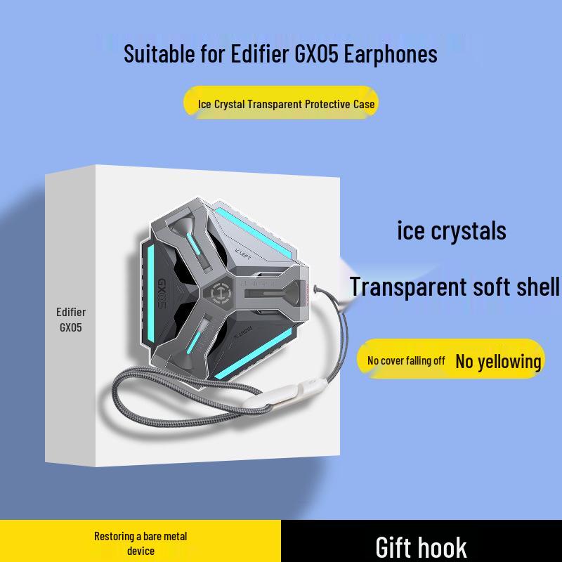 Edifier GX05 Transparent Protective Case - Ultra-Thin, Drop-Proof Soft Shell for Gaming Bluetooth Earphones Edifier GX05 Protective Case