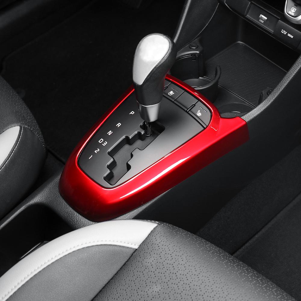 For Kia Morning 2020-2023 Picanto 2019 Red Interior Central Control Panel Decal Center Console Gear Shift Trim Cover