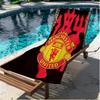 Football United F.C Print Beach Towel, Versatile Lightweight Absorbent Beach Towel for Pool Surf Yoga Bathroom, Perfect Birthday Holiday Gift