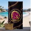 Brisbane Broncos Print Beach Towel Soft Portable Quick?dry Towel For Pool Summer Vacation Outdoor Sport