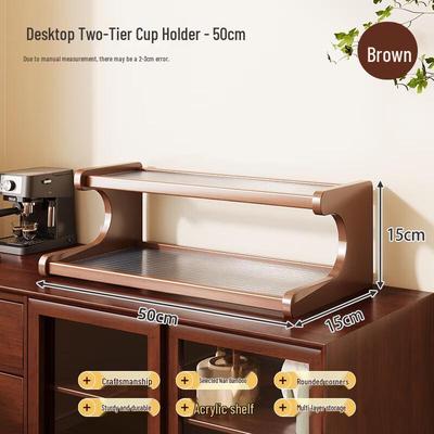 Two-Tier Tea Cup and Utensil Holder