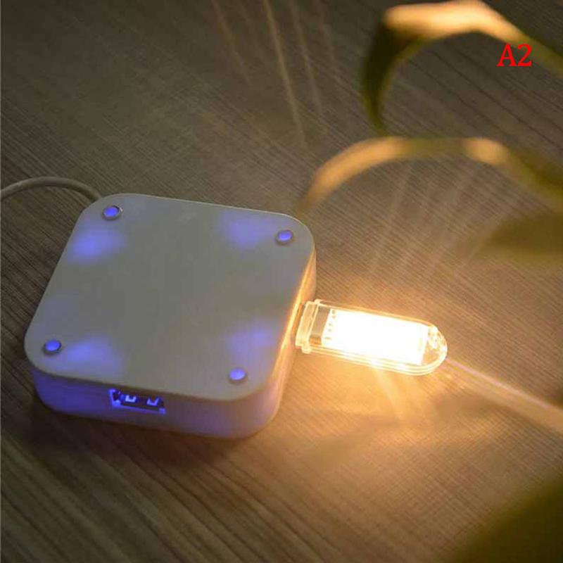 Portable Mini Led Night Light Camping Equipment Usb Power 3 Led Light Chips Lamp