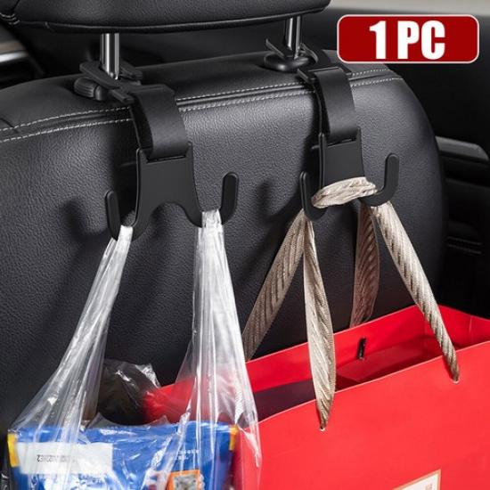 1X Auto Car Seat Back Headrest Hook Hanging Storage Bag Hanger Organizer Holder