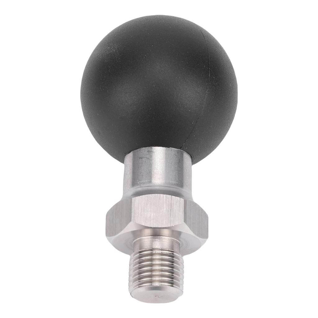1.5 Inch Ball Head with 1 2 Thread Stainless Steel Screw Rod Rubber Ball Mount Use with Connecting Rod and Base