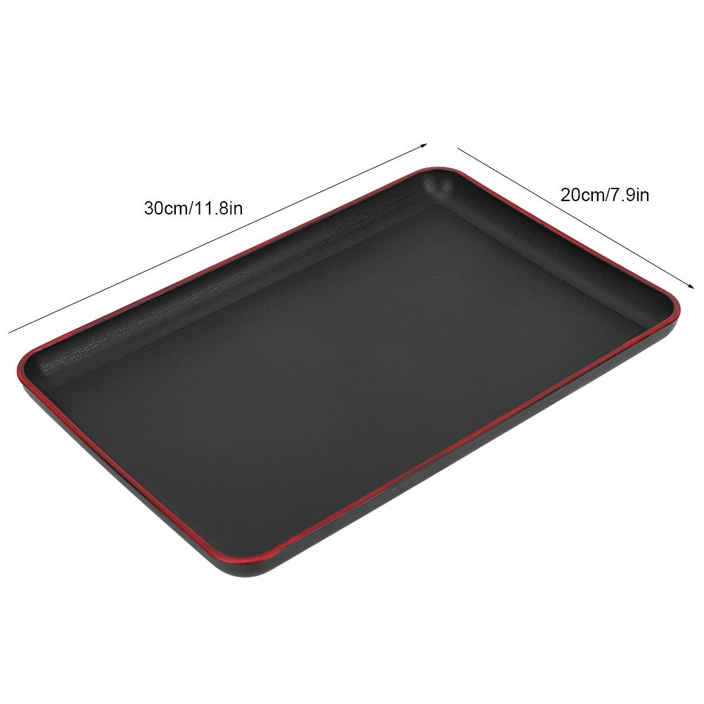 Japanese Style Tea Tray Rectangular Plastic Food Serving Tray for Restaurant Home Hotel