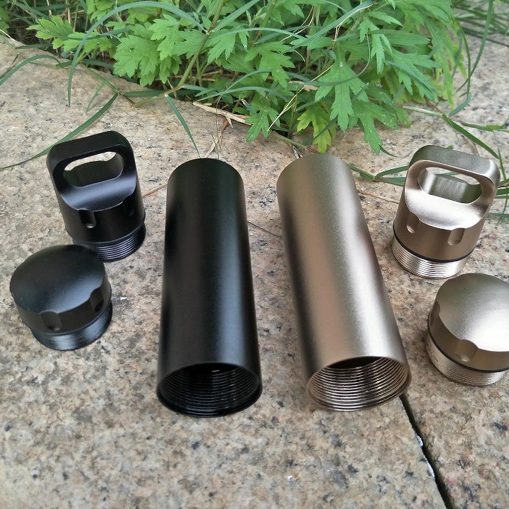 Outdoor Waterproofed Survival Storage Organizers Durability Aluminum Bottles for Camping and Hiking
