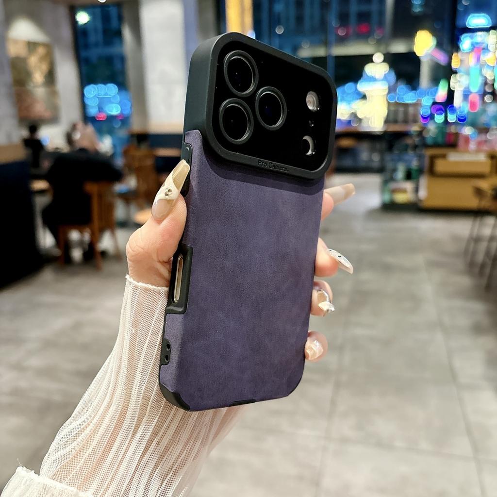 Suede Soft Leather Phone Case For iPhone 17 Air 16 15 14 13 12 11 Pro X XR XS Max 7 Plus Shockproof Matte SheepSkin Cover