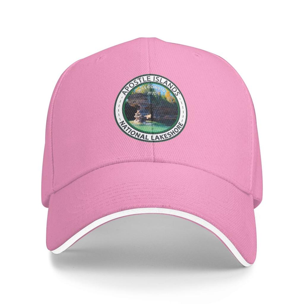 Apostle Islands National Lakeshore Wisconsin Badge Baseball Cap Beach Kids Hat Men Hats Womens