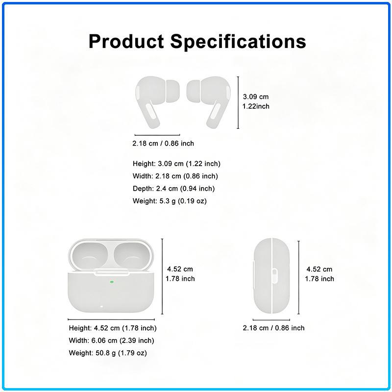 Bluetooth AirPods Pro 3. Generation In-Ear True Wireless Kopfhörer Präziser Klang IPX4 Wasserdicht USB-C Ladefunktion Einzelhandelsverpackung
