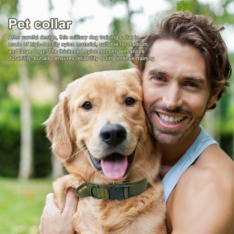 Adjustable Cat Collar Thickened Nylon Pet Collar For Medium And Large Dog Comfortable Pet Collar For Outdoor Training