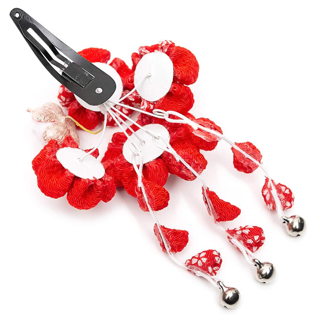 Kyoetsu Hair Ornament for Year of Artificial 753 A Shichi-Go-San 3-7 Olds, Tsumami-Zaiku (Pinch Wood) (F-07)