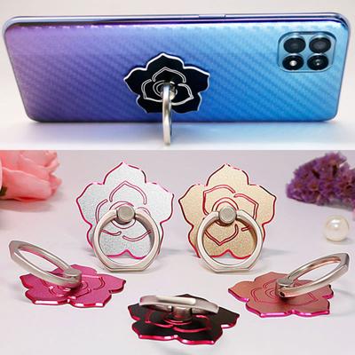 Phone Ring Strong Flower Adsorption 360-degree Shape 180-degree Flip Phone Rotation Self-adhesive Well-Polished Mount Phone Case