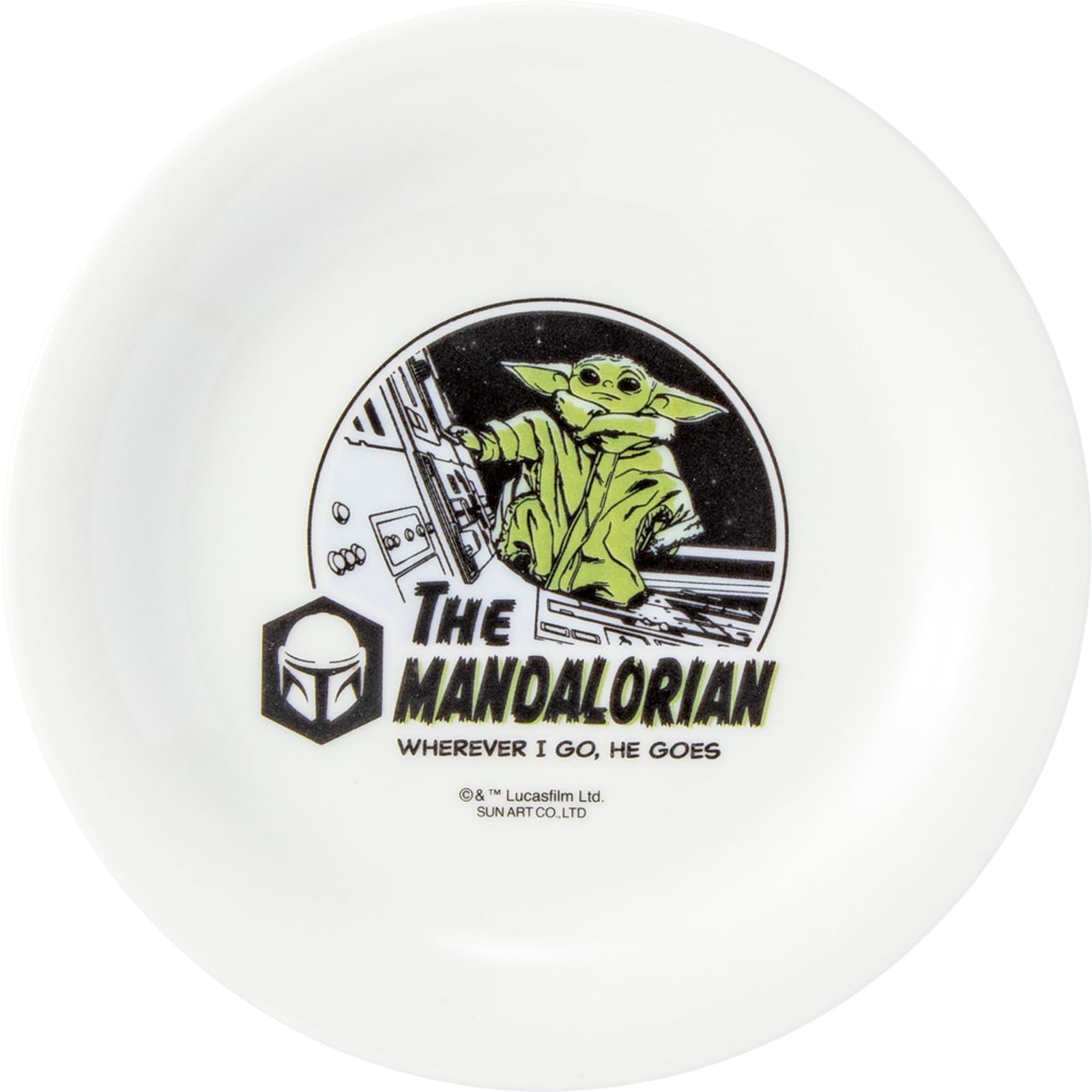 

Sun Art Grogu Approximately x 2cm Star Wars Birthday Made in Star Wars Plate, 15.5 Diameter, Grogu, Tableware, Merchandise, Gift, White, Japan, белый