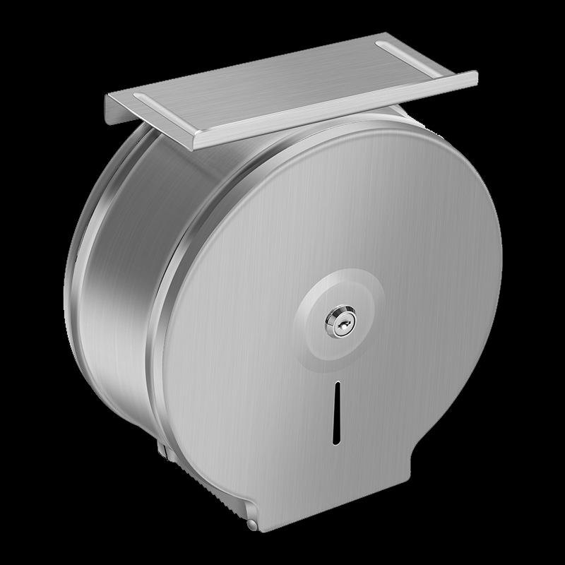 Wall-Mounted Stainless Steel Large Roll Toilet Paper Dispenser