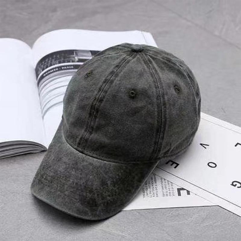 Washed Hat Old Baseball Hat Retro Duckbill Hat Solid Color Women S Outdoor
