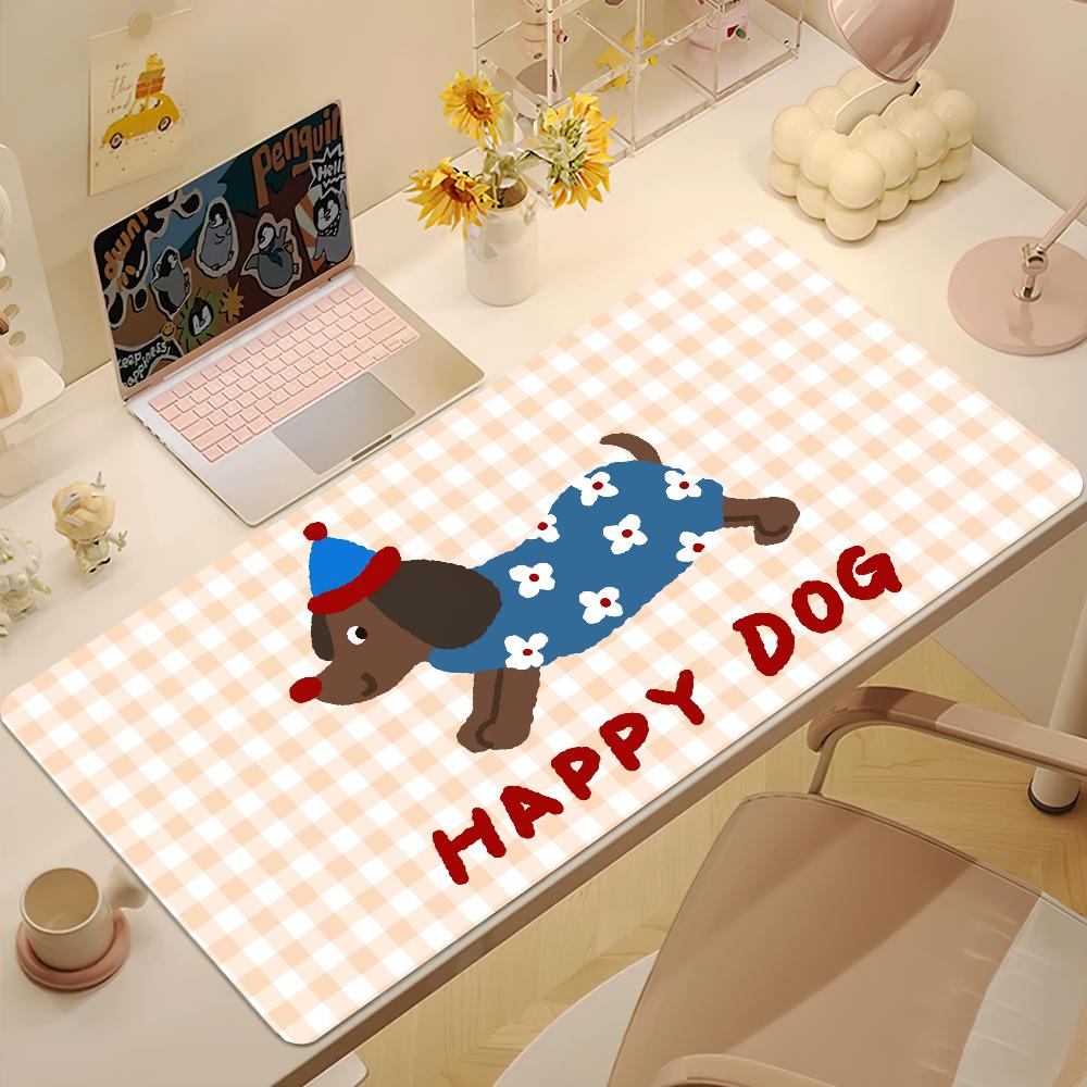 Funny Cute Dachshund Dog Mouse Pad Nonslip Thickened MousePad Large Writing Lockedge Office Student Gaming Cushion