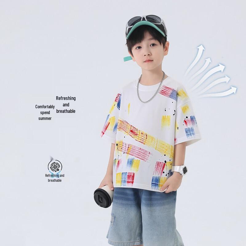 Boys' Summer Cotton Short Sleeve T-Shirt