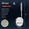 304 Stainless Steel Oil Separator Skimmer Spoon - 100 Mesh Colander and Sieve for Soy Milk and Flour
