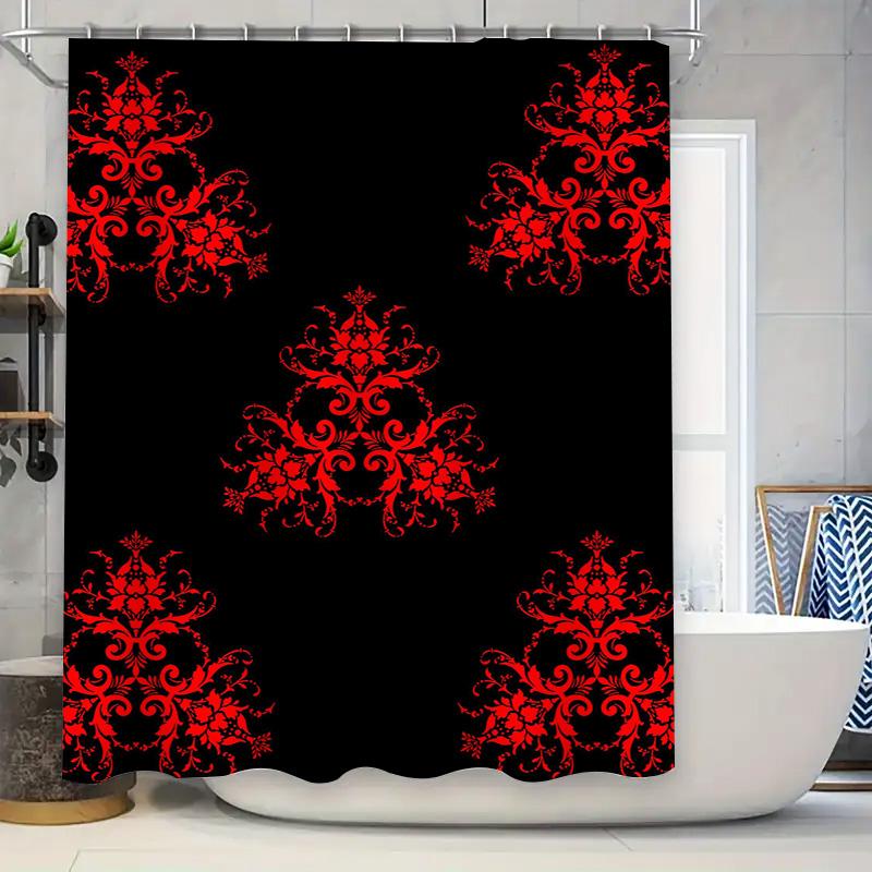 

Vibrant Heart Shower Curtain Waterproof Quick-Drying Bathroom Decoration Multiple Colors Available [Product Name] 90x180cm